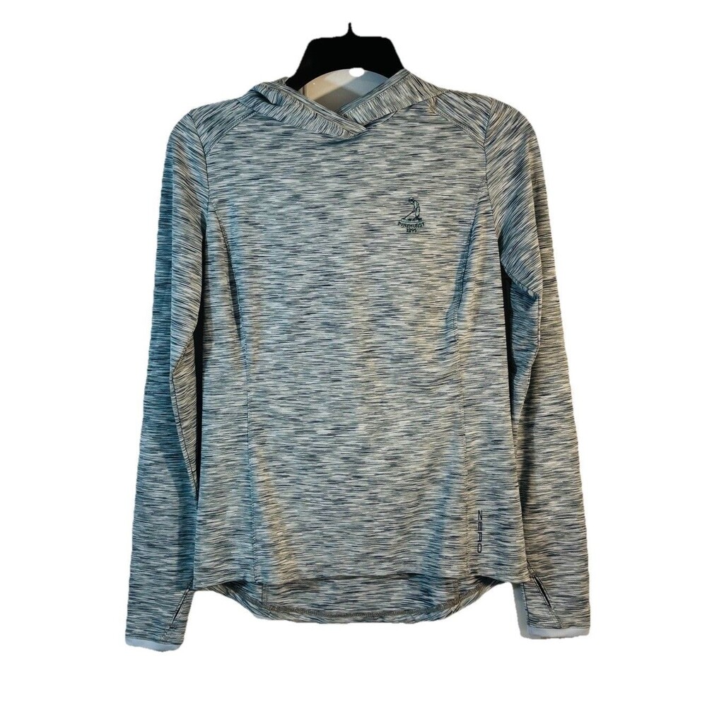 Zero Restriction XS PINEHURST 1895 Women's Golf Pullover 1/4 Zip Green Gray